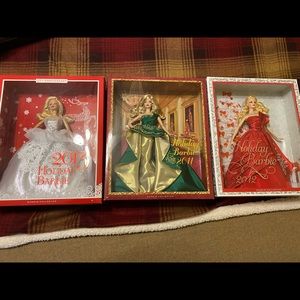 Holiday Barbies (2011, 2012, 2013)